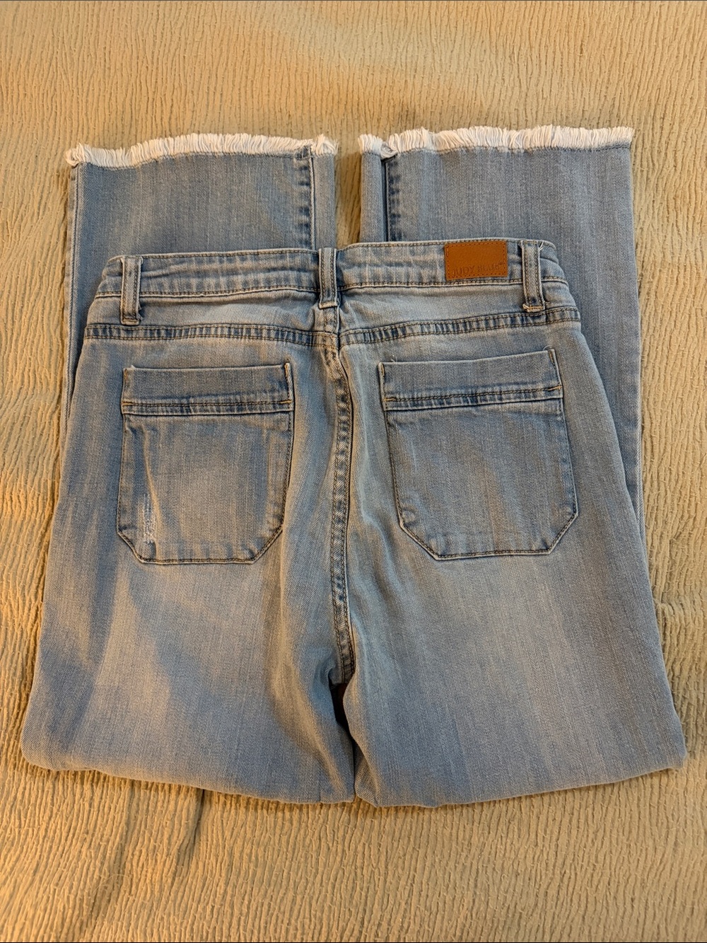 Judy Blue Light Blue Cropped-Flare Leg Jeans - Picture 4 of 5